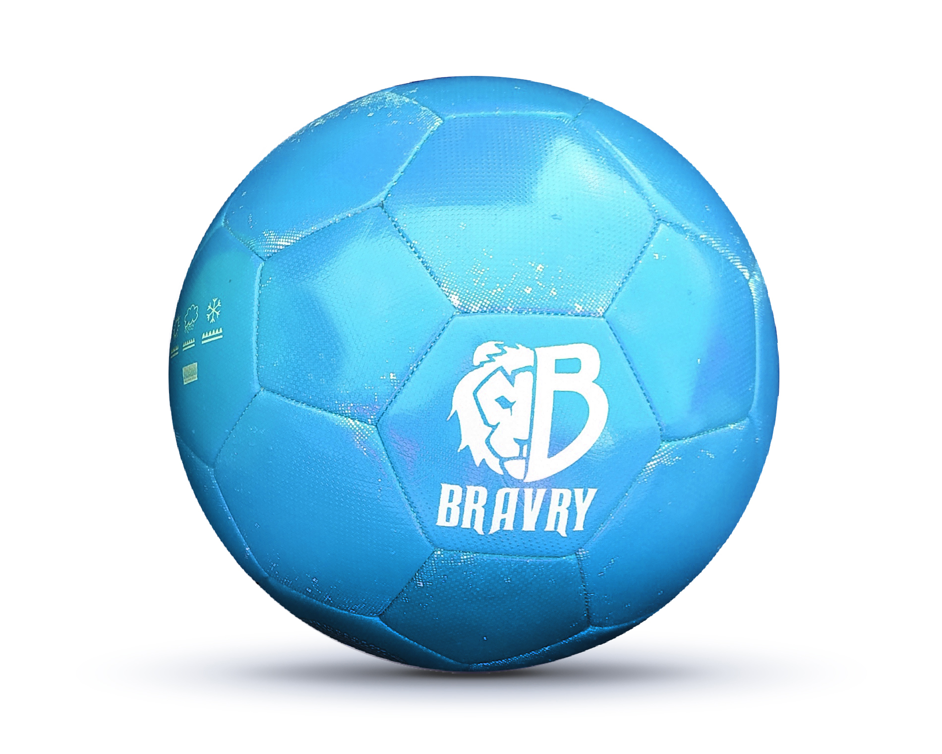 М’яч футбольний професійний: Bravry Galaxy Blue 4