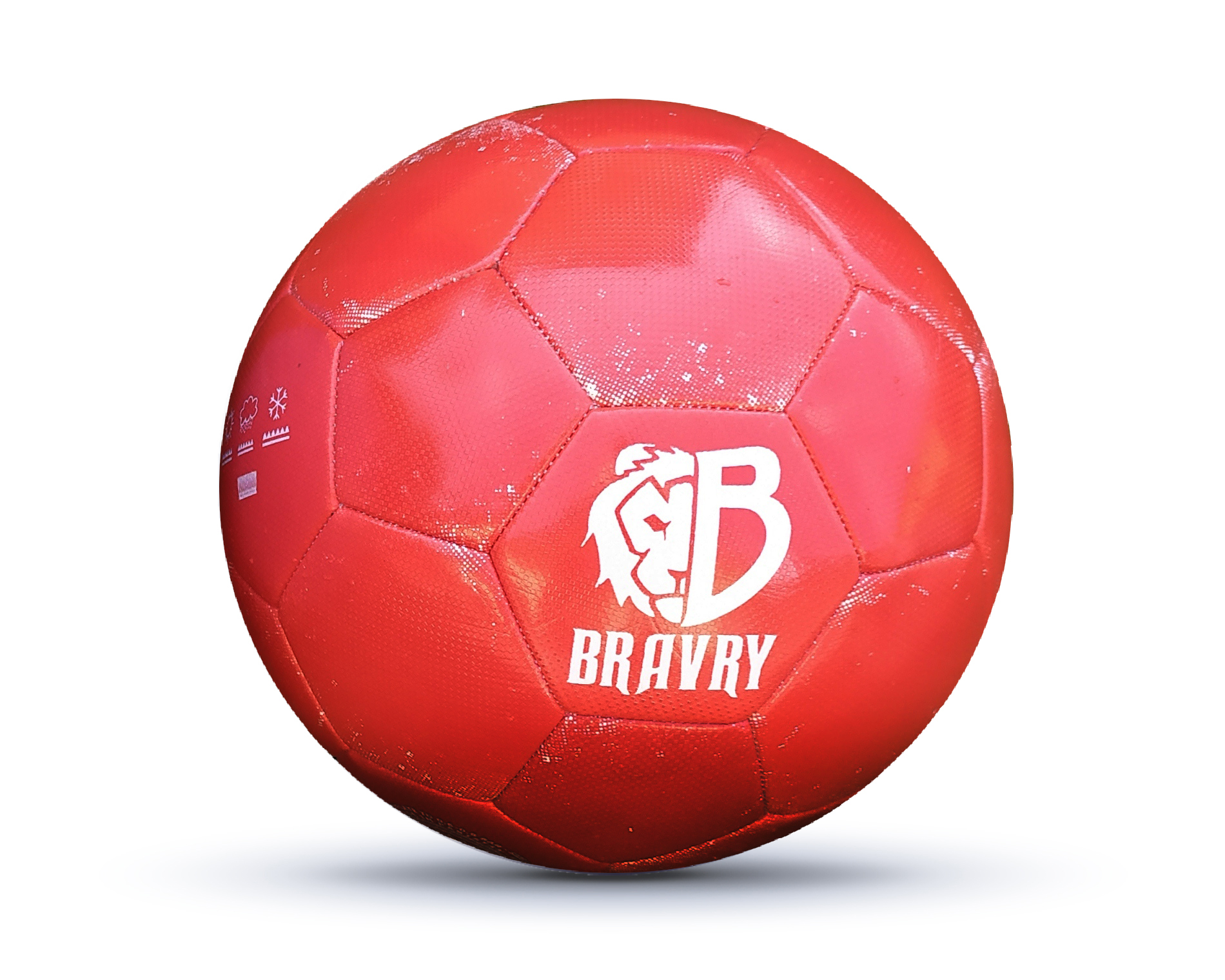 М’яч футбольний професійний: Bravry Galaxy Red 4